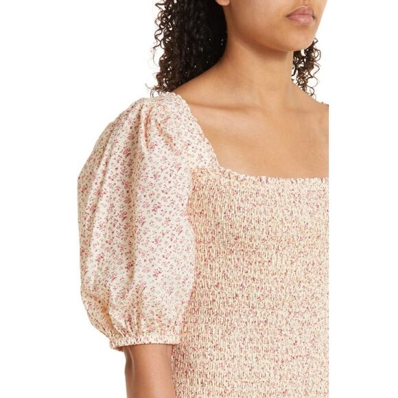 BYTIMO Smocked Poplin Dress in Iris Size X-Large - Picture 3 of 10